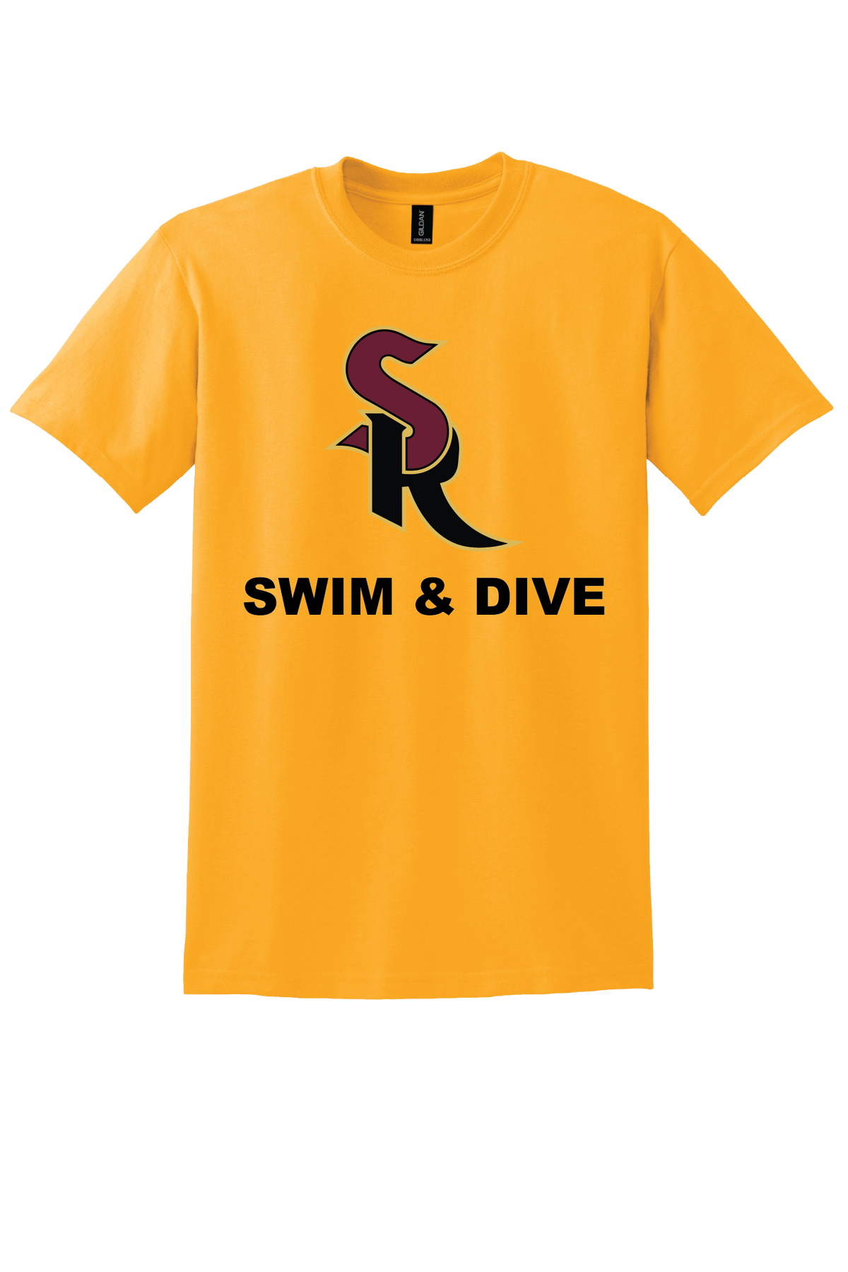 Sport Tek Posi Charge 100% Polyester Competitor Tee with SR Swim and Dive Logo