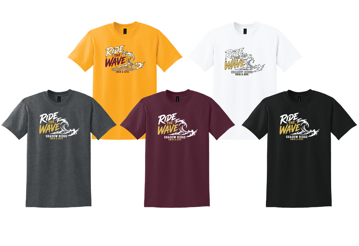 Short Sleeve Shirt with Ride the Wave Logo